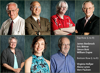 Photo of James, Benbrook, Eric Bittner, Simon Bott, William Dupre, Virginia Hollyer, Alana Lynes, and Vern Paulsen